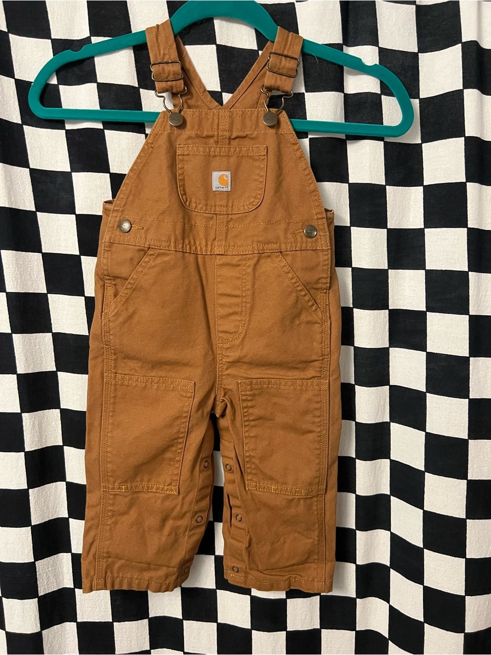 Carhartt Toddler Brown Duck Bib Overalls